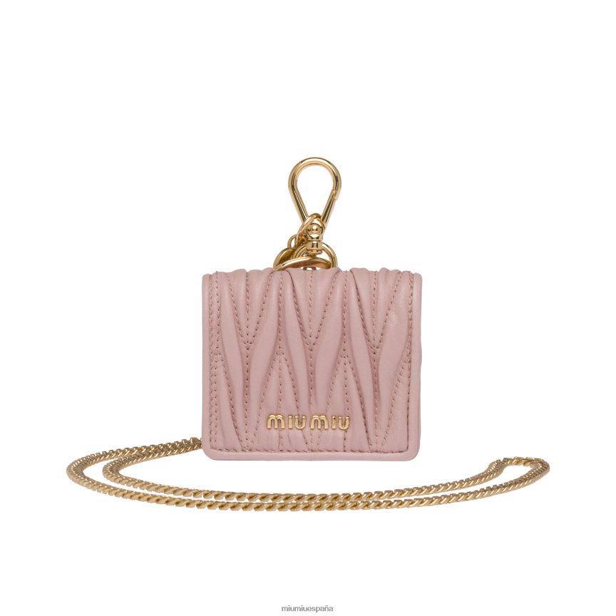 es Miu Miuaccesorios funda para airpods pro de piel de napa matelasse ópalo JPDFR81096