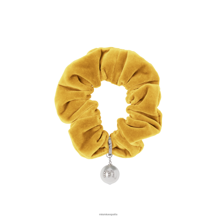 es Miu Miuaccesorios coletero de terciopelo topacio JPDFR81169