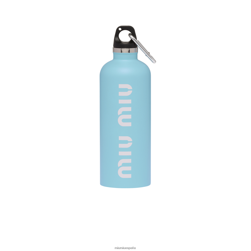 es Miu Miuaccesorios botella de agua de acero inoxidable, 500 ml azul cielo/blanco JPDFR81100