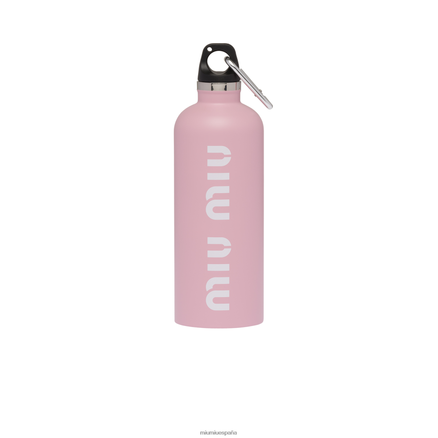 es Miu Miuaccesorios botella de agua de acero inoxidable, 500 ml rosa/blanco JPDFR81099