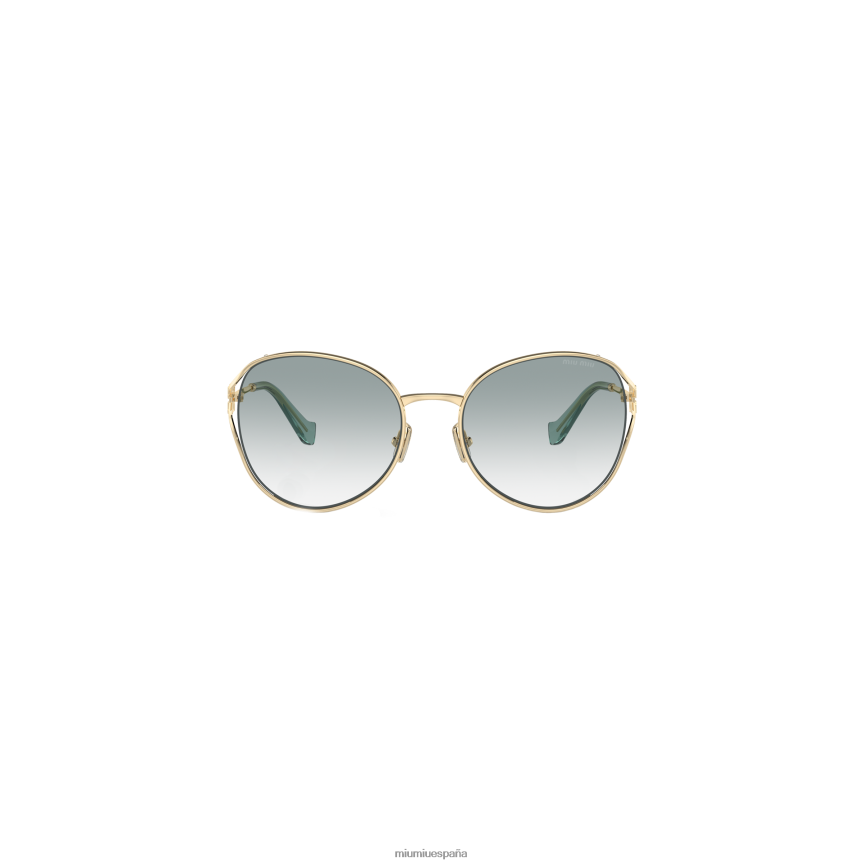 es Miu Miuaccesorios lentes de sol con logo lentes azul pavo real JPDFR81291