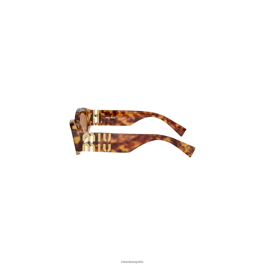 es Miu Miuaccesorios vislumbrar gafas de sol lentes beige camel JPDFR81248