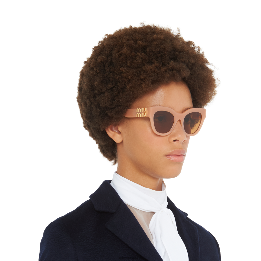 es Miu Miuaccesorios vislumbrar gafas de sol lentes beige camel JPDFR81253