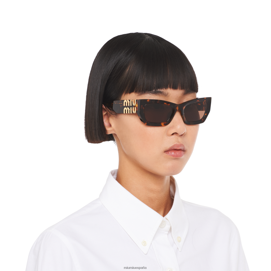 es Miu Miuaccesorios vislumbrar gafas de sol lentes de café JPDFR81246