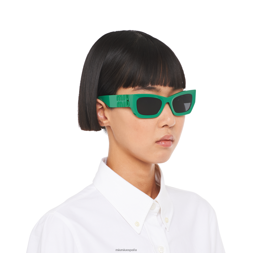 es Miu Miuaccesorios vislumbrar gafas de sol lentes gris pizarra JPDFR81245