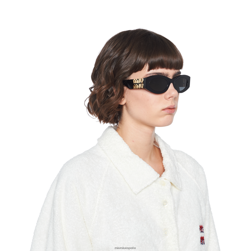 es Miu Miuaccesorios vislumbrar gafas de sol lentes gris pizarra JPDFR81247