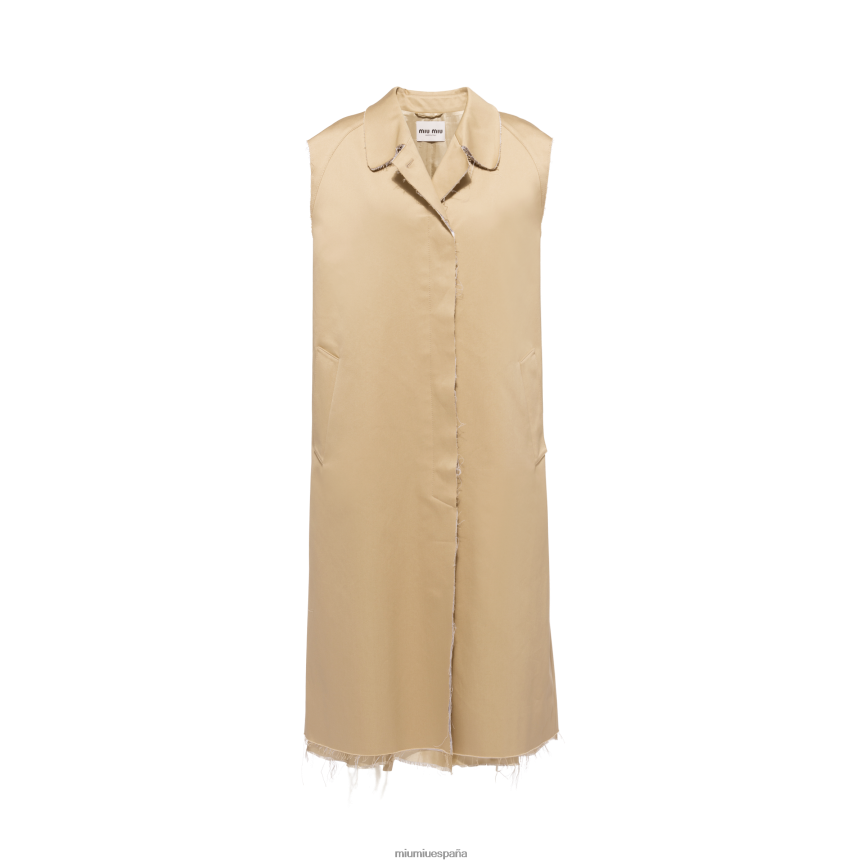 es Miu Miulisto para usar abrigo chino con botones cable JPDFR8475
