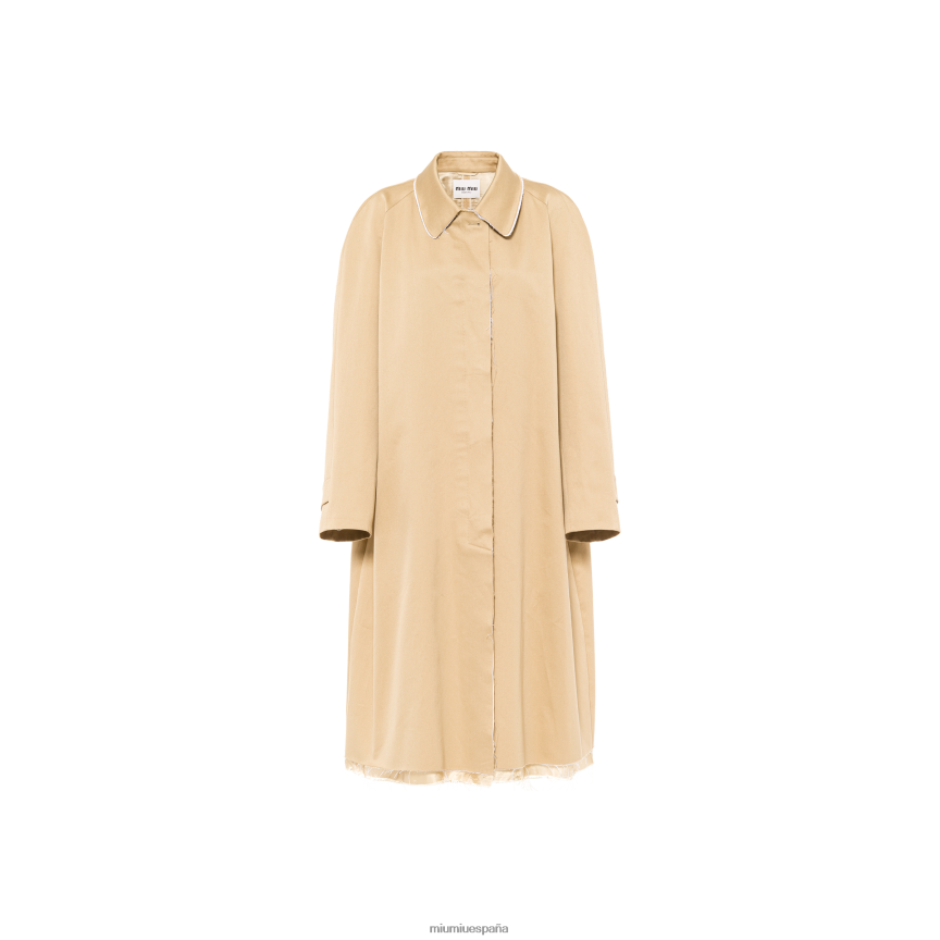 es Miu Miulisto para usar abrigo chino con botones cable JPDFR8552