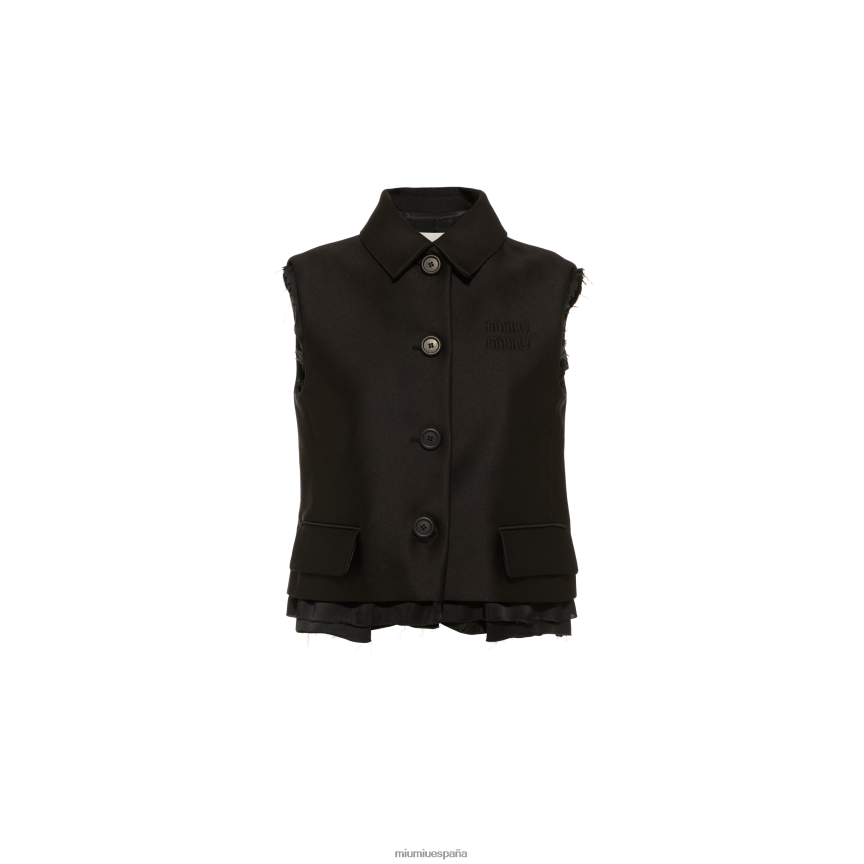 es Miu Miulisto para usar chaleco radzimir de botonadura sencilla negro JPDFR8462