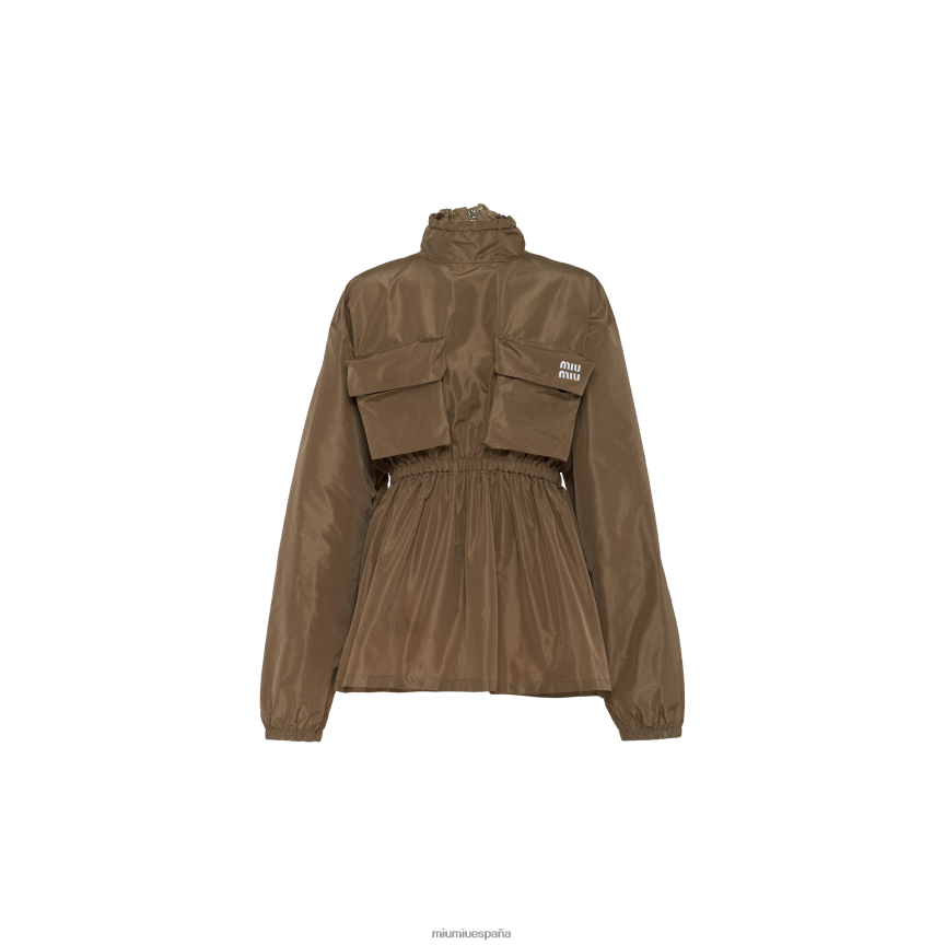 es Miu Miulisto para usar camiseta de tejido técnico gris arcilla JPDFR8588