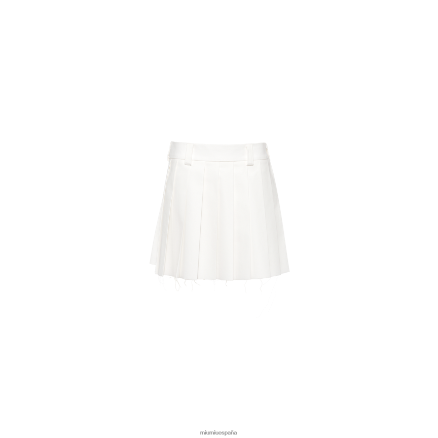 es Miu Miulisto para usar minifalda china plisada blanco JPDFR8922