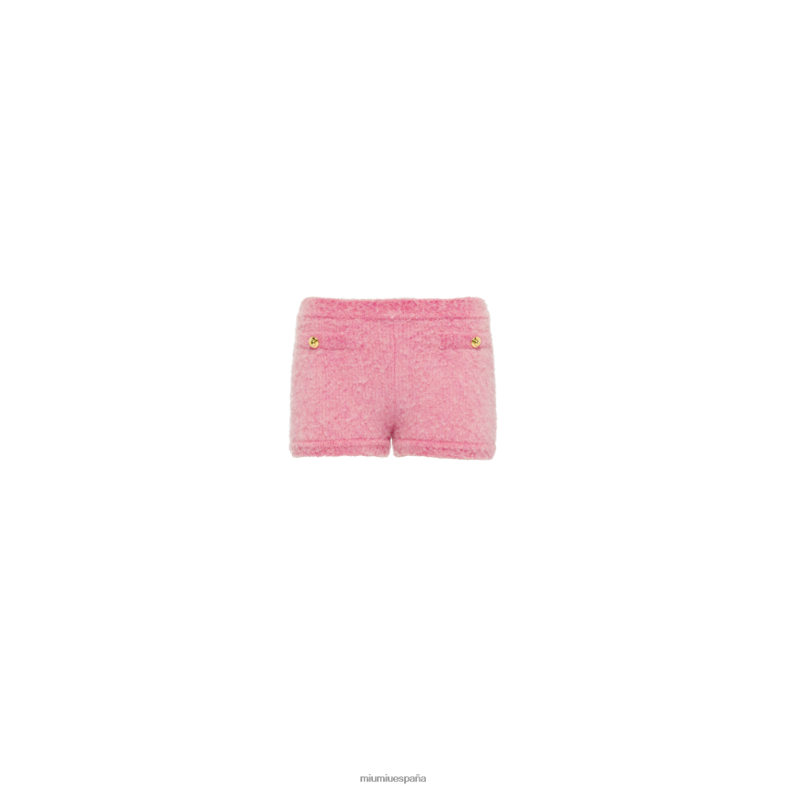 es Miu Miulisto para usar shorts de bouclé rosa JPDFR8793