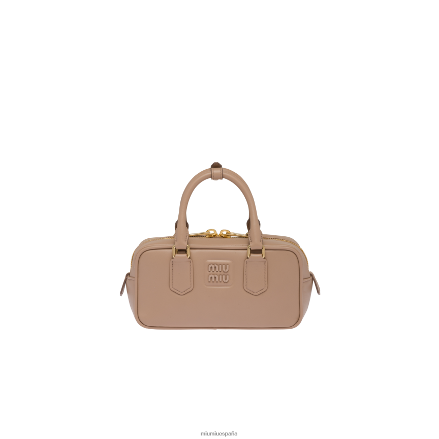 es Miu Miurecopilación bolsa de cuero arcada camafeo JPDFR8138