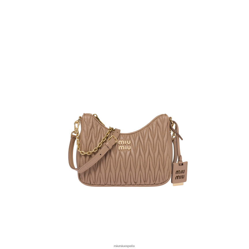 es Miu Miurecopilación bolso de hombro matelasse de piel de napa camafeo JPDFR858