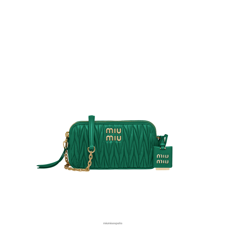 es Miu Miurecopilación minibolso de napa matelasse mango JPDFR864