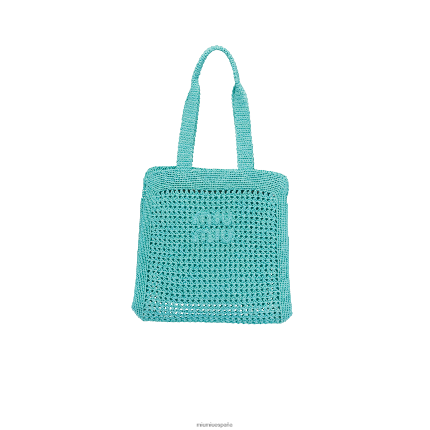 es Miu Miurecopilación bolsa de tela Jade verde JPDFR8128