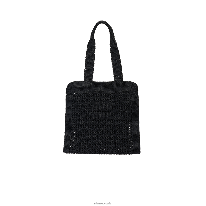 es Miu Miurecopilación bolsa de tela negro JPDFR8129