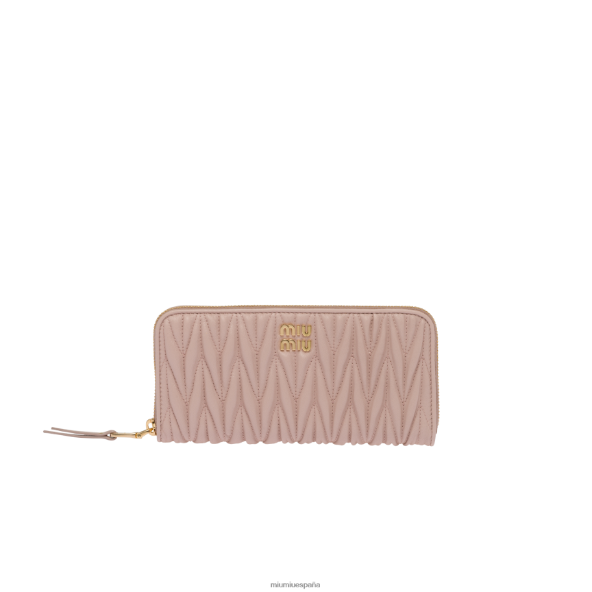 es Miu Miurecopilación cartera grande de napa matelasse lirio de agua JPDFR81085
