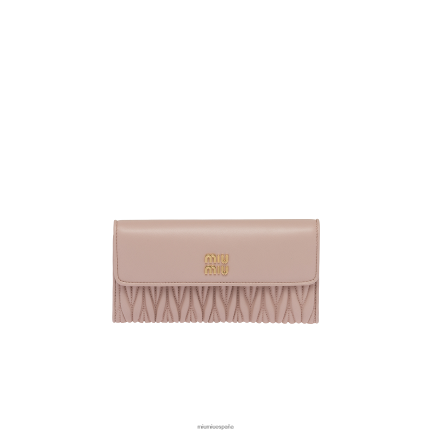 es Miu Miurecopilación cartera grande de napa matelasse lirio de agua JPDFR81087