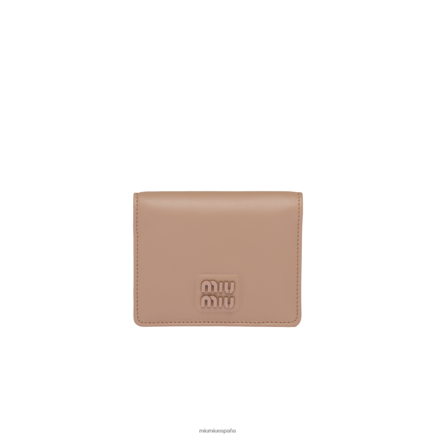 es Miu Miurecopilación cartera pequeña de cuero camafeo JPDFR81066