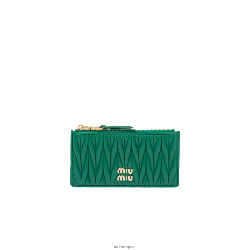 es Miu Miurecopilación cartera tipo sobre de napa matelasse mango JPDFR81053