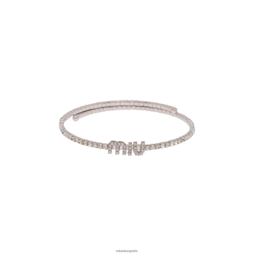 es Miu Miujoyas collar de cristal acero JPDFR81370