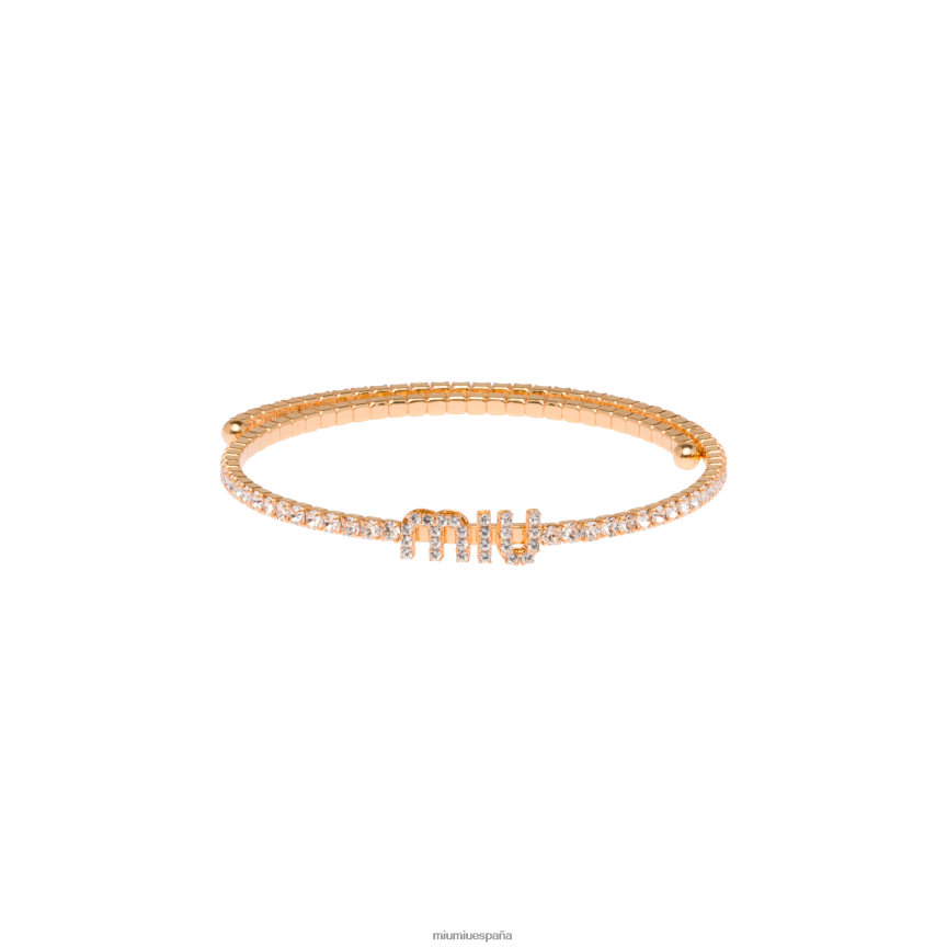 es Miu Miujoyas collar de cristal oro JPDFR81369