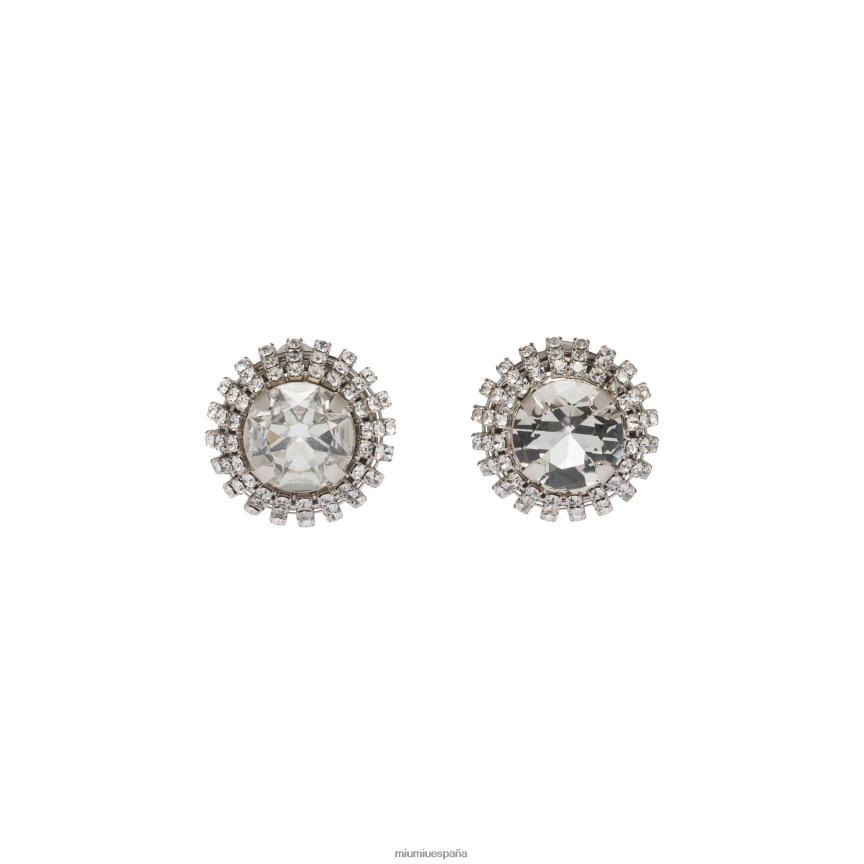 es Miu Miujoyas pendientes metalicos cristal JPDFR81319