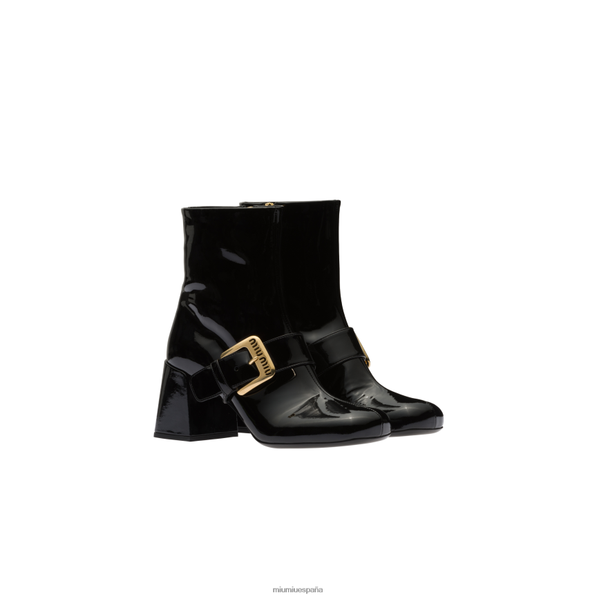 es Miu Miuzapatos botines de charol negro JPDFR8341